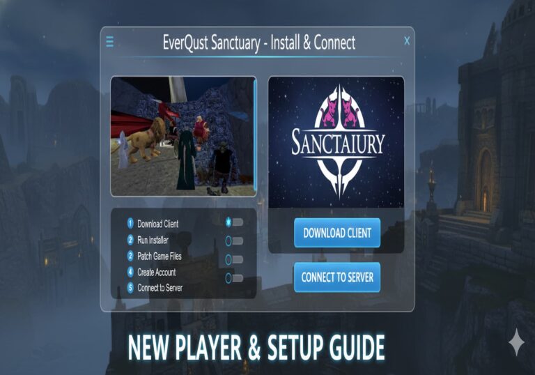 EverQuest Sanctuary New Player & Setup Guide – Install & Connect
