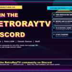 RetroRayTV retro PC Discord community featured image with retro neon design and Discord invite